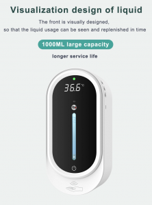 temperature measurement soap dispenser